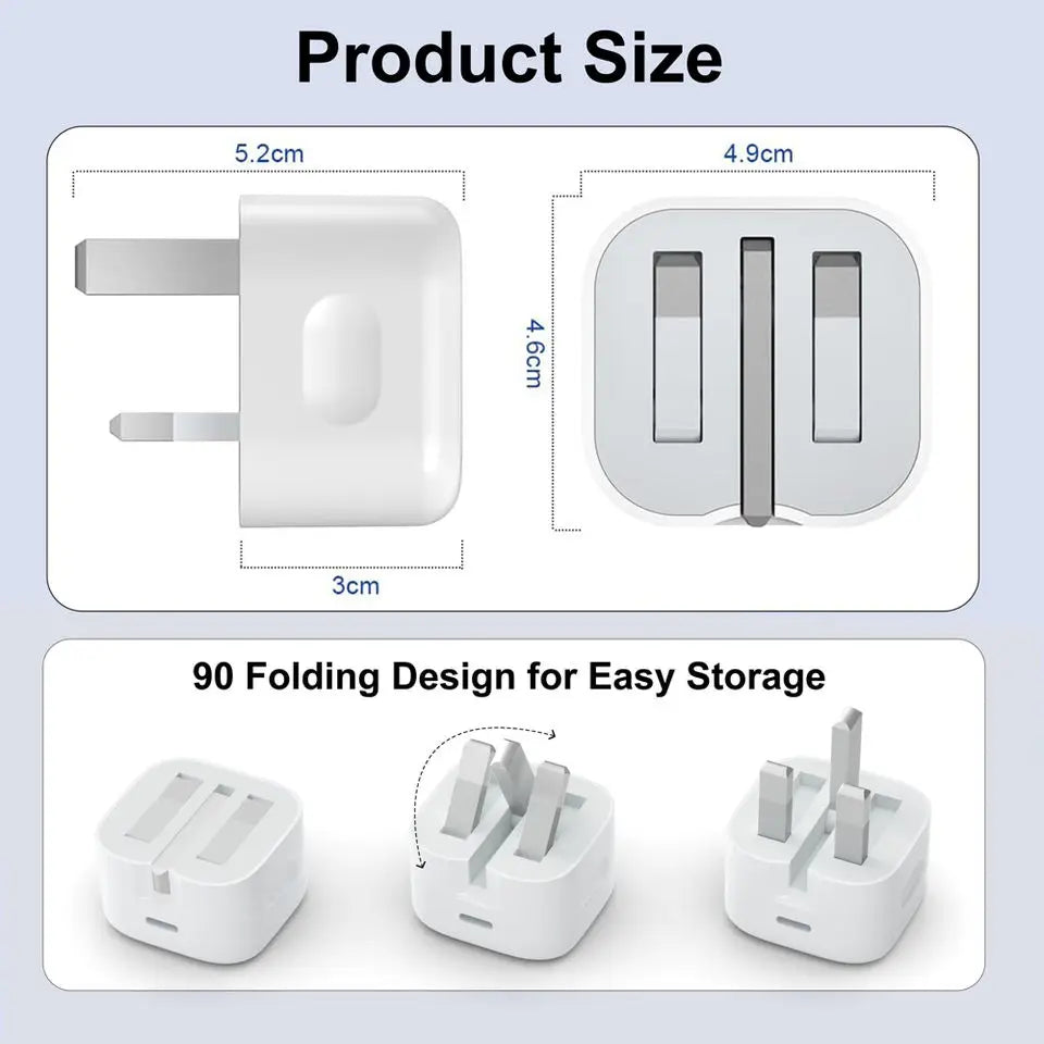 20W Foldable USB-C Fast Charger