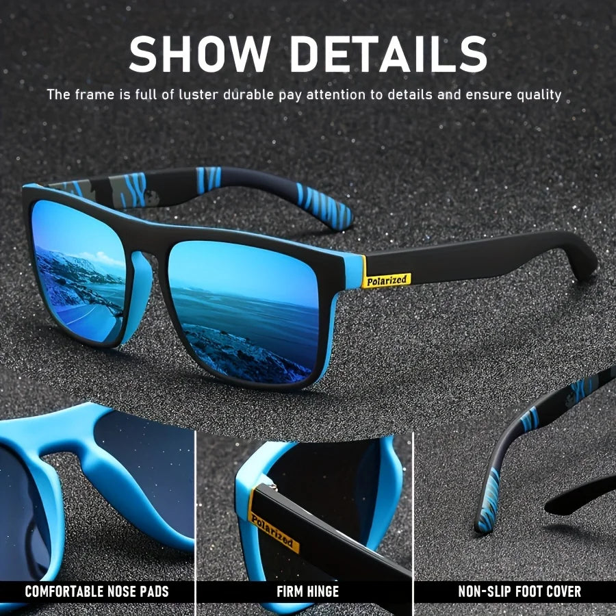 Vintage Square Polarized Driving Sunglasses