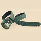 Vintage Carved Leaf Women's Belt