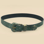 Vintage Carved Leaf Women's Belt