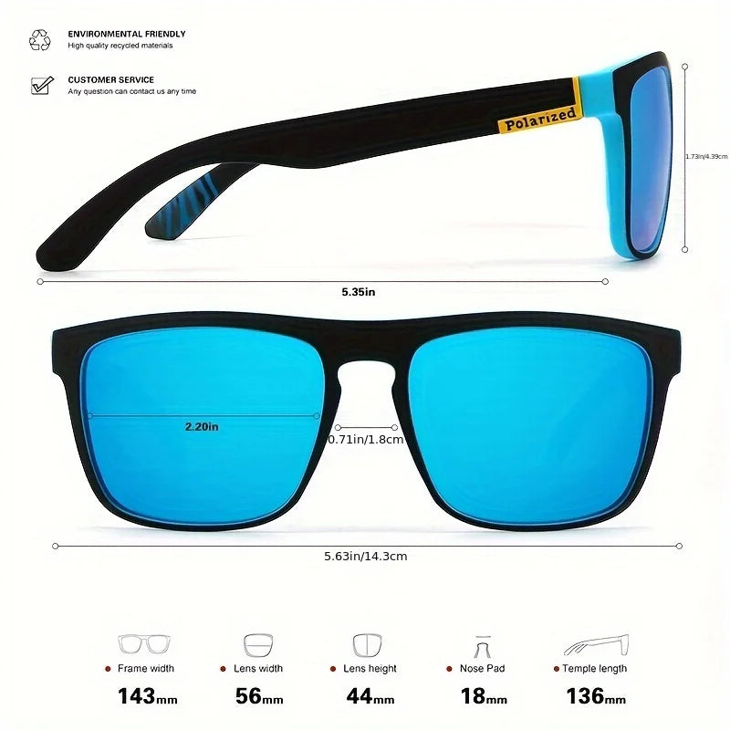 Vintage Square Polarized Driving Sunglasses